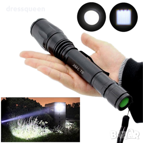 T6-0478 Мощен ловен фенер Cree LED и алуминиев корпус, снимка 3 - Други - 44919541