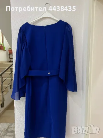 Елегантна синя рокля, снимка 6 - Рокли - 49874264