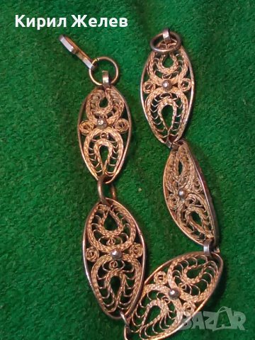 19 ВЕК ФИЛИГРАННО СРЕБРО РЪЧНА ЮВЕЛИРНА ИЗРАБОТКА КРАСОТА СРЕБЪРНА ВЪЗРОЖДЕНСКА ГРИВНА УНИКАТ 20565, снимка 11 - Антикварни и старинни предмети - 33133788