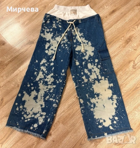 Дамски дънки pause паус размер Л, като нови oversized оригинални 