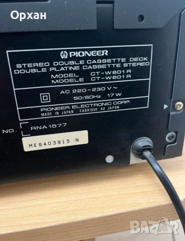 Pioneer CT-W601R, снимка 3 - Декове - 53447213