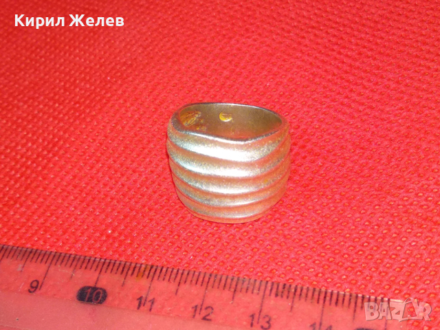 СТАР АР НУВО СТИЛ АВТОРСКИ СРЕБЪРЕН ПРЪСТЕН ВИСОКА ПРОБА СРЕБРО с ПЕЧАТ на МАЙСТОРА 43802, снимка 14 - Антикварни и старинни предмети - 44612856