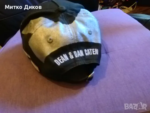 Шапка DSQUARED2 №3 бейзболна регулируема памук оригинална, снимка 3 - Шапки - 49226917