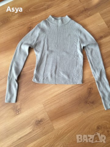 Сив пуловер, снимка 4 - Блузи с дълъг ръкав и пуловери - 42013105