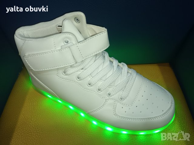 Светещи кецове с USB зарядно, снимка 15 - Кецове - 39485489