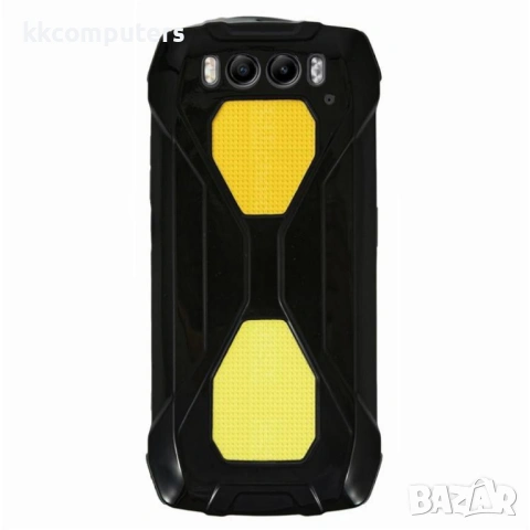 Гъвкав TPU Калъф + Скрийн Протектор за Blackview BV7300 – Прозрачен / Черен