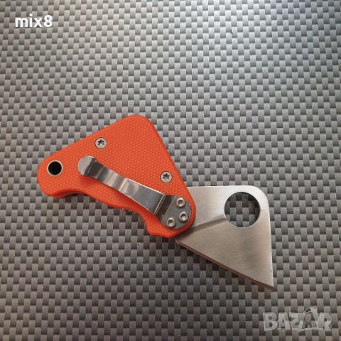 Мини нож с клипс за колан в стил Spyderco , снимка 7 - Ножове - 39324129
