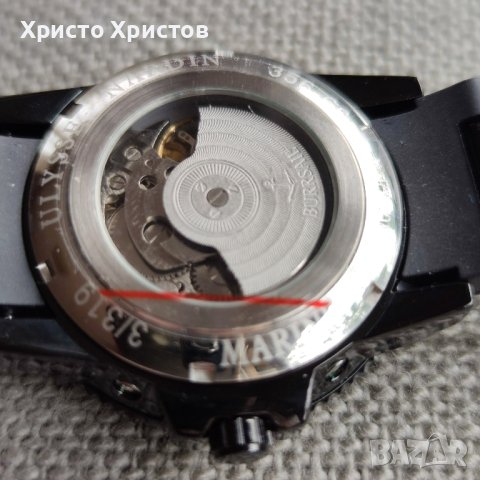 Мъжки луксозен часовник  Ulysse Nardin Marine "Black Edition", снимка 7 - Мъжки - 41483697