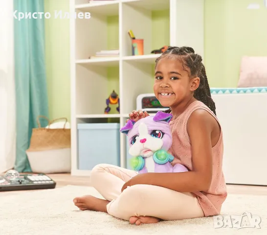 Интерактивно кученце диджей VTech с музика и светлина голямо плюшено куче, снимка 6 - Плюшени играчки - 47691615