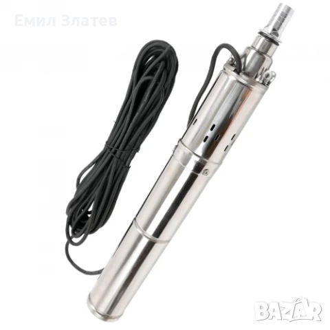 Сондажна потопяема помпа 1.5 HP | За чиста вода | 100 мм, снимка 7 - Напояване - 52720396