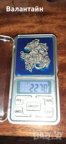 Сребърно колие със сърца, уникално, снимка 6 - Колиета, медальони, синджири - 41623090