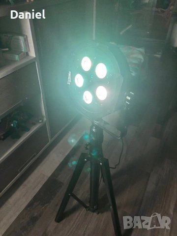 LED прожектор ADJ Mega TriPar Profile Plus (flat black) със стойка , снимка 5 - Лед осветление - 53798256