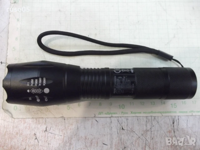 Фенер полицейски LED 3W, студено бял (6000K), с 3xAA батерии