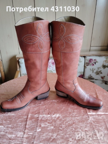 Дамски ботуши естествена кожа ALDO 39 номер, снимка 4 - Дамски ботуши - 53166377