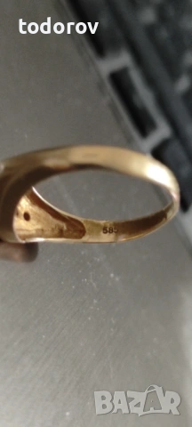 Златен пръстен 14к., снимка 4 - Пръстени - 53016081
