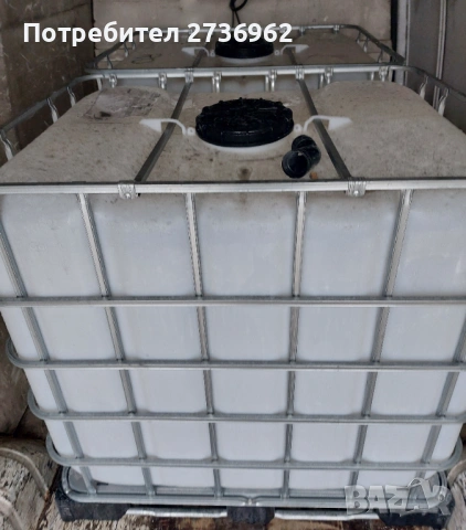 Бидони 1 тон цистерни 1000л контейнери бели, снимка 5 - Напояване - 53417014