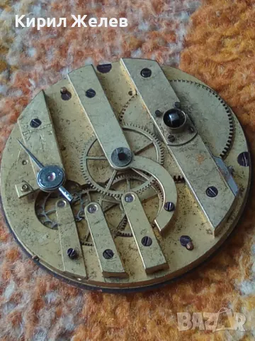 МЕХАНИЗЪМ от РЯДЪК СТАР КОЛЕКЦИОНЕРСКИ ШВЕЙЦАРСКИ ДЖОБЕН ЧАСОВНИК с РИМСКИ ЦИФЕРБЛАТ 49623, снимка 13 - Антикварни и старинни предмети - 48578760