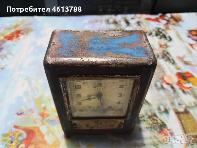 Стар часовник касичка, снимка 4 - Антикварни и старинни предмети - 52353092