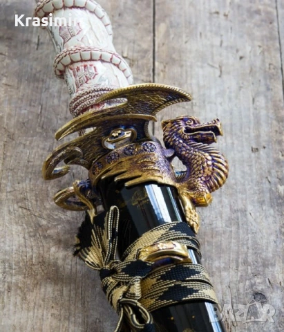 Японски самурайски меч, снимка 15 - Други ценни предмети - 53539133