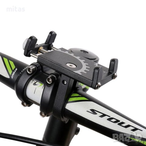 Универсална стойка за телефон - монтаж на велосипед, ел. скутер (2387), снимка 5 - Аксесоари за велосипеди - 42270296