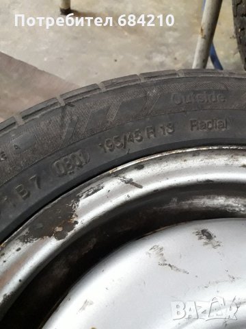 Джанти с гуми фолцваген 2 броя, снимка 5 - Гуми и джанти - 35741092