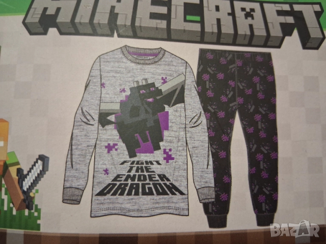 р-р 110-116;122-128;134-140 MINECRAFT Детска пижама , снимка 2 - Детски пижами - 51586721