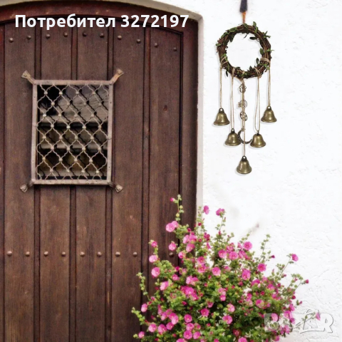 Домашен декор Венец Ръчно изработени магически камбани за позитивност и богатство, снимка 7 - Декорация за дома - 44763928