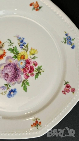 Троен сет чаша за кафе или чай с чинийки - Schirnding Bavaria, снимка 7 - Чаши - 53617879