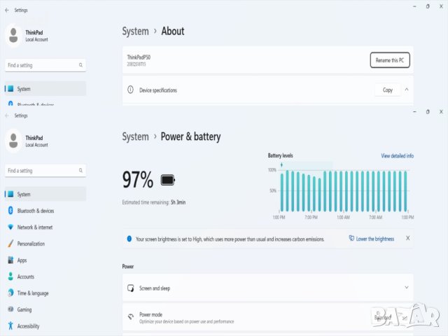 Мощен Лаптоп Lenovo Thinkpad P50 15.6" i7-6820HQ/RAM32GB/SSD 48GB, снимка 11 - Лаптопи за игри - 41245332