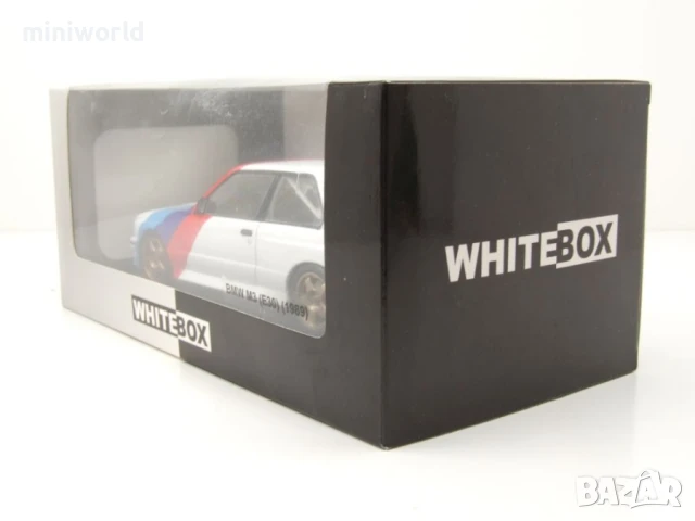 BMW M3 E30 1989 - мащаб 1:24 на Whitebox моделът е нов в кутия, снимка 8 - Колекции - 50614537