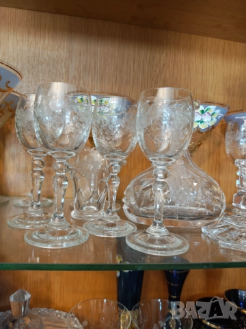 Кристални чашки за ракия , снимка 2 - Чаши - 51457412