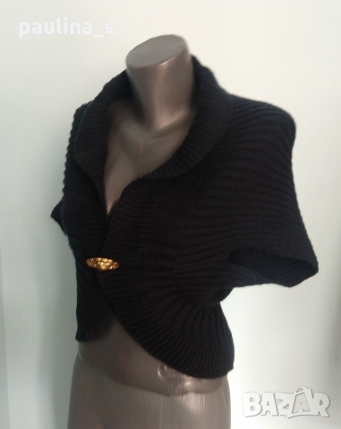 Вълнен топ / елек / наметка / унисайз , снимка 3 - Корсети, бюстиета, топове - 36097877