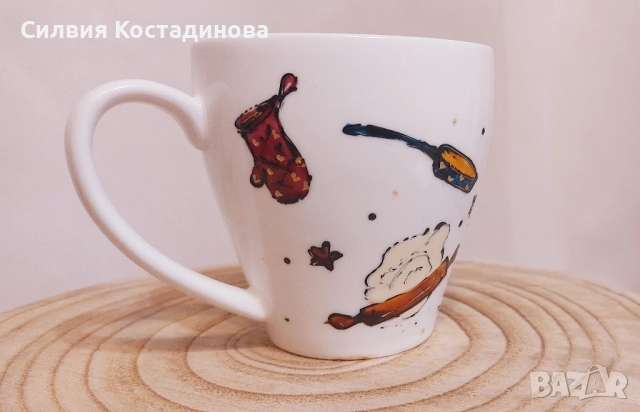 Ръчно рисувани чаши, снимка 5 - Сервизи - 52504945