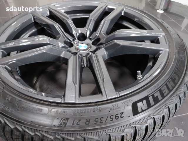 Нови 21” Джанти BMW Style 808 M Зимни Гуми Датчици БМВ X5M F95 X6M F96, снимка 12 - Гуми и джанти - 51592928