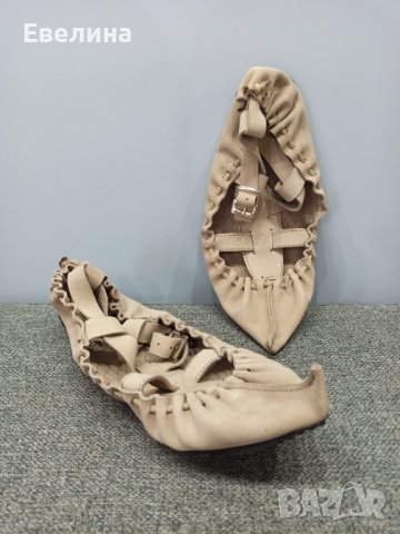 Ръчна изработка! Цървули от естествен набук, обувки за народни танци, номер 38