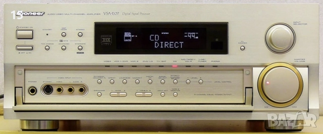Pioneer VSA-E07 транзисторен многоканален усилвател MOS FET + дистанция