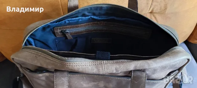 Елегантна чанта за лаптоп или таблет, от КАЧЕСТВЕНА естествена кожа., снимка 3 - Части за лаптопи - 50215491