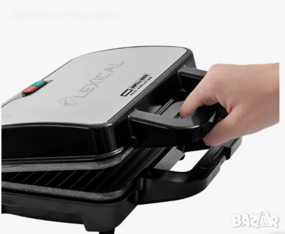 Тостер за сандвичи, Lexical LSM-2520, снимка 3 - Тостери - 49760032