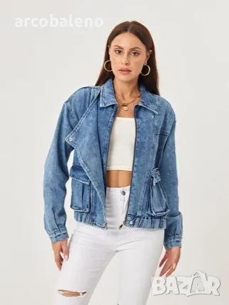 Дамско дънково яке 