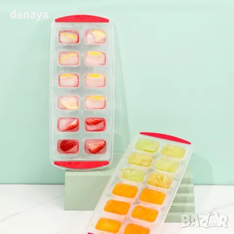 5594 Голяма форма за лед със силиконово дъно, 34x14cm, снимка 6 - Форми - 48559047