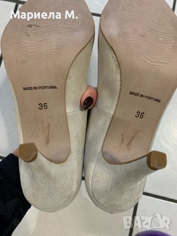 Обувки сатенени, N36, Made in Portugal, снимка 3 - Дамски обувки на ток - 39881761
