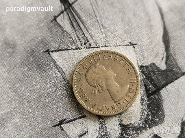 Монета - Великобритания - 2 шилинга | 1956г., снимка 2 - Нумизматика и бонистика - 50230714