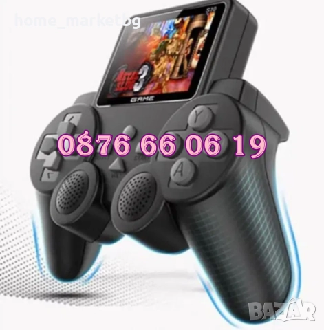 Безжична ретро конзола с 520 игри, с дипслей и втори джойстик, телевизионна игра, снимка 2 - Други игри и конзоли - 48351535