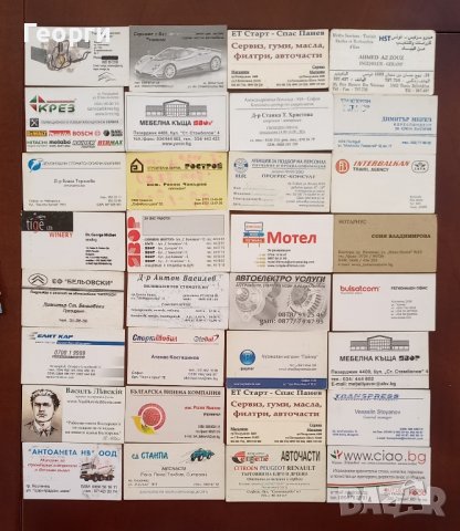 Колекция от визитни картички, снимка 3 - Колекции - 41339594