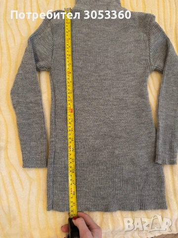 Дамски пуловер с яка, снимка 2 - Блузи с дълъг ръкав и пуловери - 53809061
