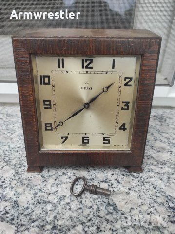 Стар Немски Каминен Часовник Хамбург Американ, снимка 8 - Антикварни и старинни предмети - 40951750