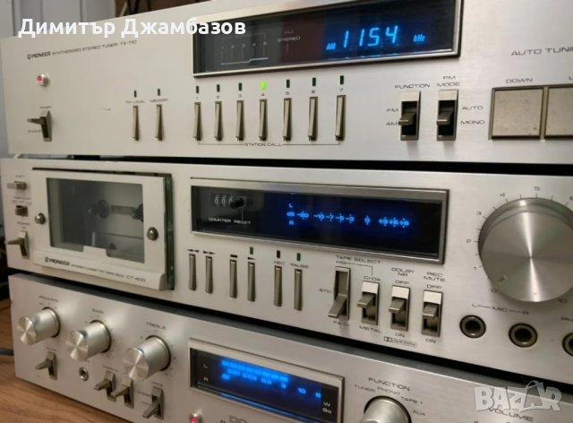 Pioneer blue line-усилвател sa710  и тунер tx710, снимка 4 - Аудиосистеми - 44420959