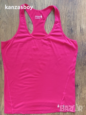 Smartwool Merino 150 Baselayer Pattern Tank Berry - дамски мерино потник КАТО НОВ Л, снимка 3 - Потници - 51892522