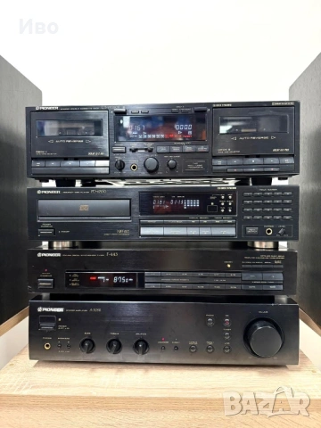 🔊Ретро аудио система сет PIONEER -  усилвател, двукасетачен дек, cd и тунер 🔊, снимка 3 - Аудиосистеми - 53025188