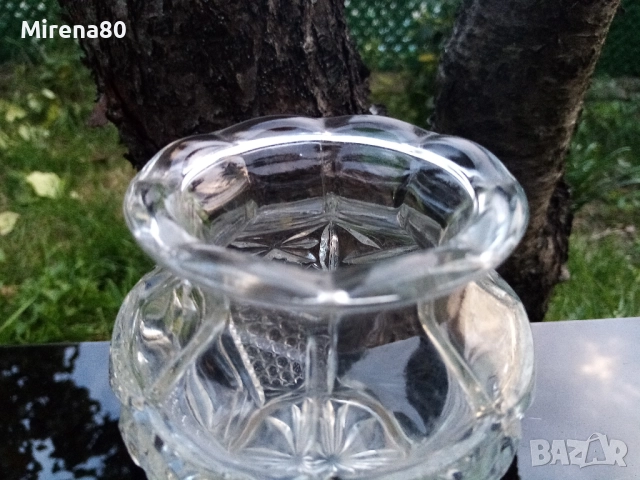 Кристална ваза - бурканче, снимка 2 - Вази - 52282147